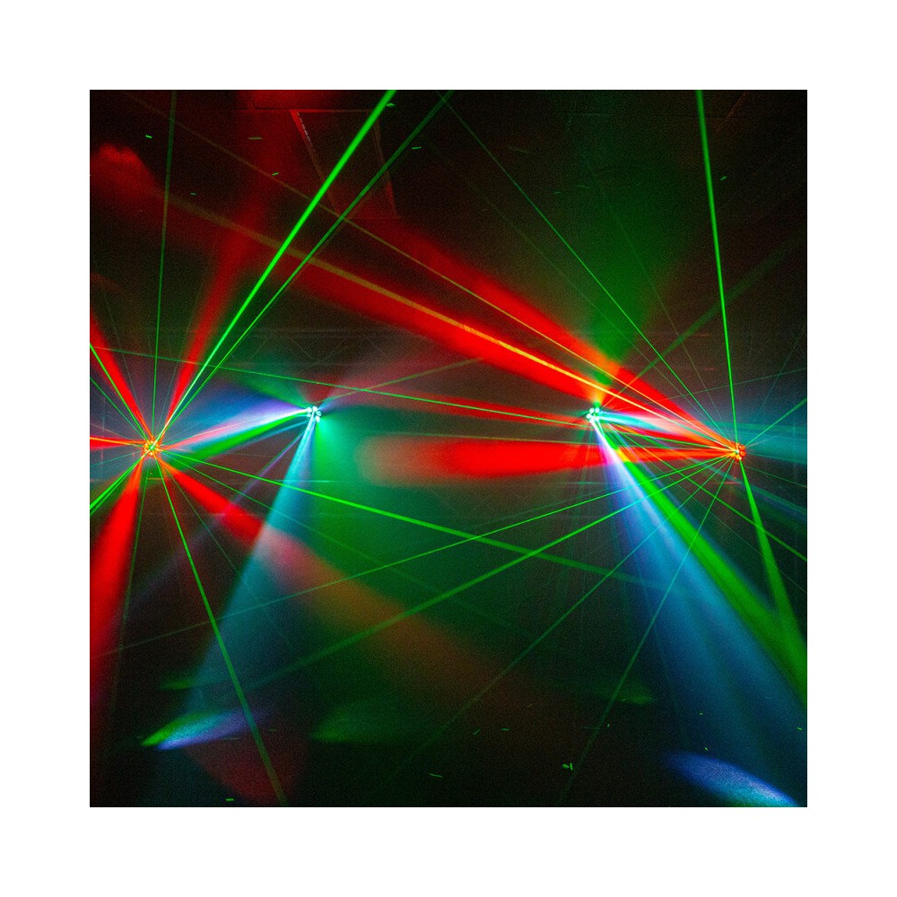 BoomTone DJ Multi-function LED moving head with rotating effect and laser