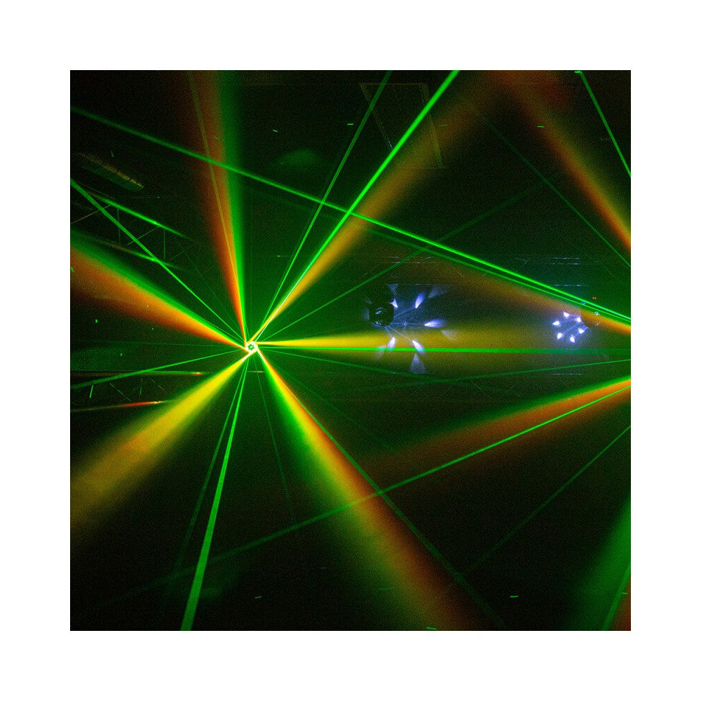 BoomTone DJ Multi-function LED moving head with rotating effect and laser
