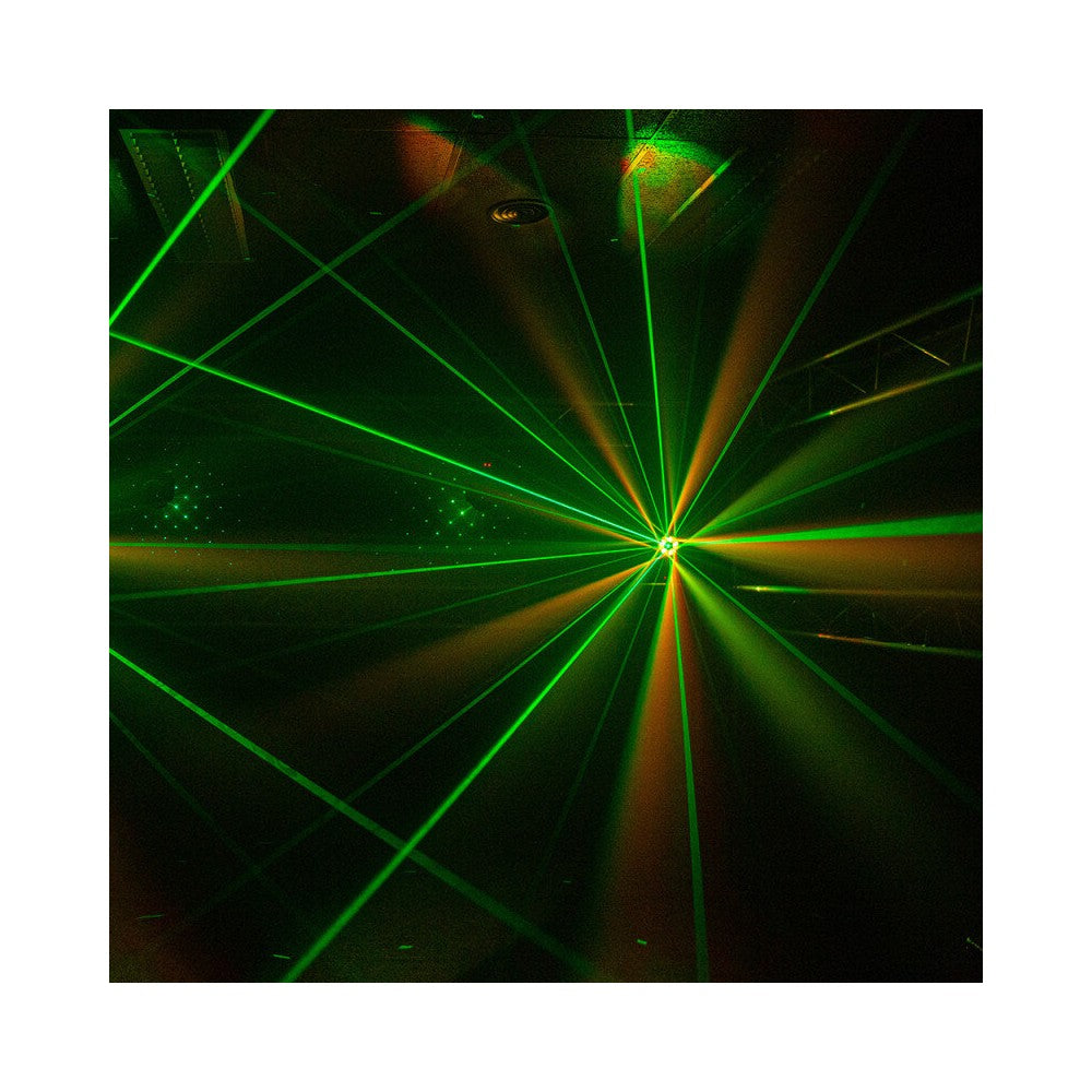 BoomTone DJ Multi-function LED moving head with rotating effect and laser