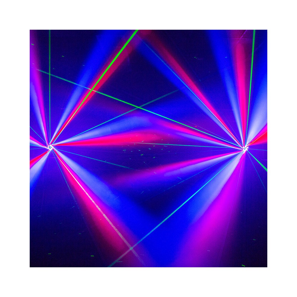 BoomTone DJ Multi-function LED moving head with rotating effect and laser