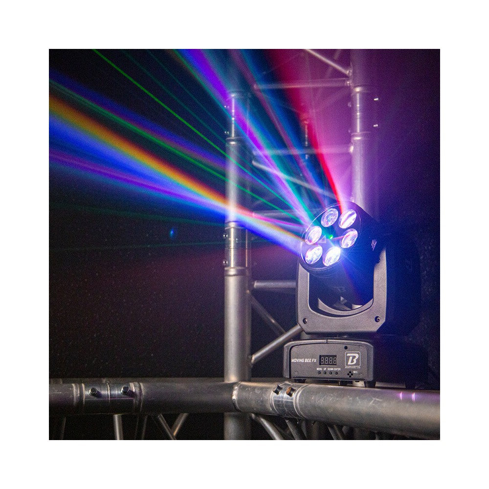 BoomTone DJ Multi-function LED moving head with rotating effect and laser