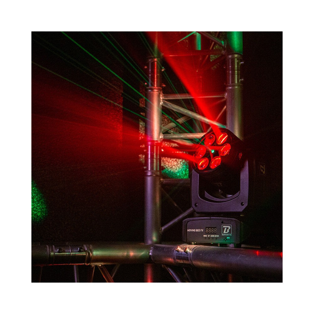 BoomTone DJ Multi-function LED moving head with rotating effect and laser