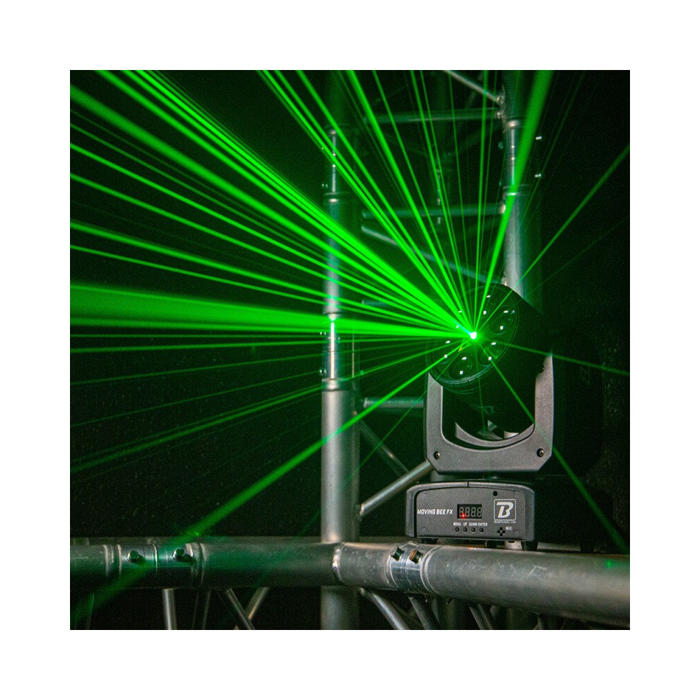 BoomTone DJ Multi-function LED moving head with rotating effect and laser