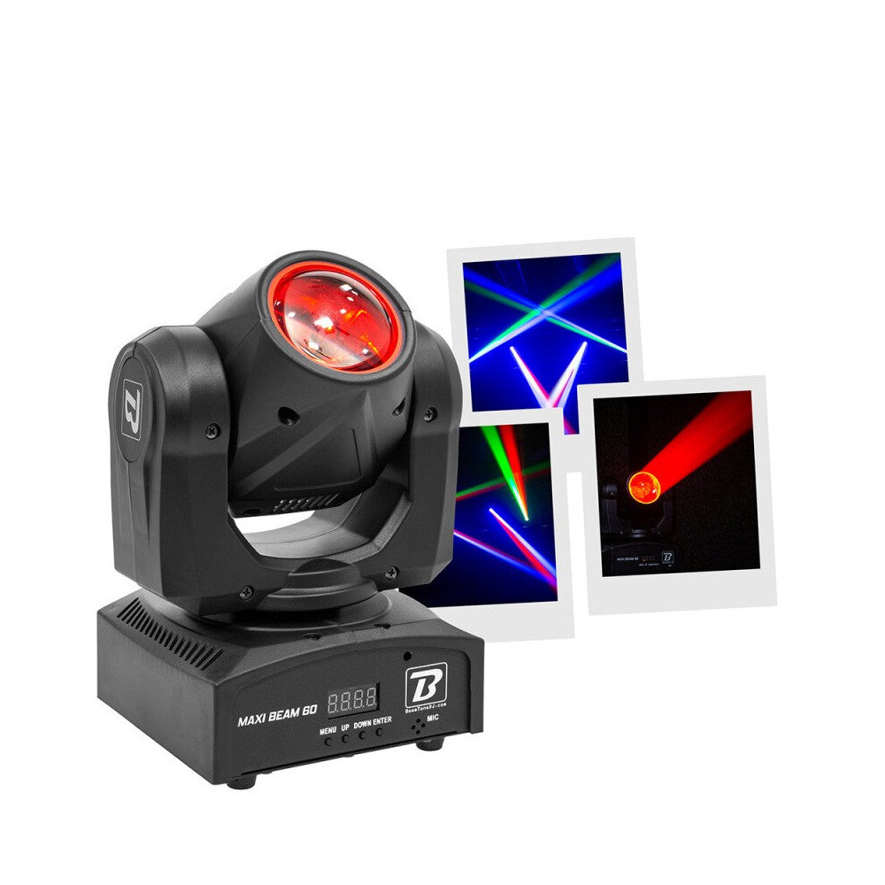 BoomTone DJ LED Beam moving head with a 4-in-1 60 W RGBW CREE LED
