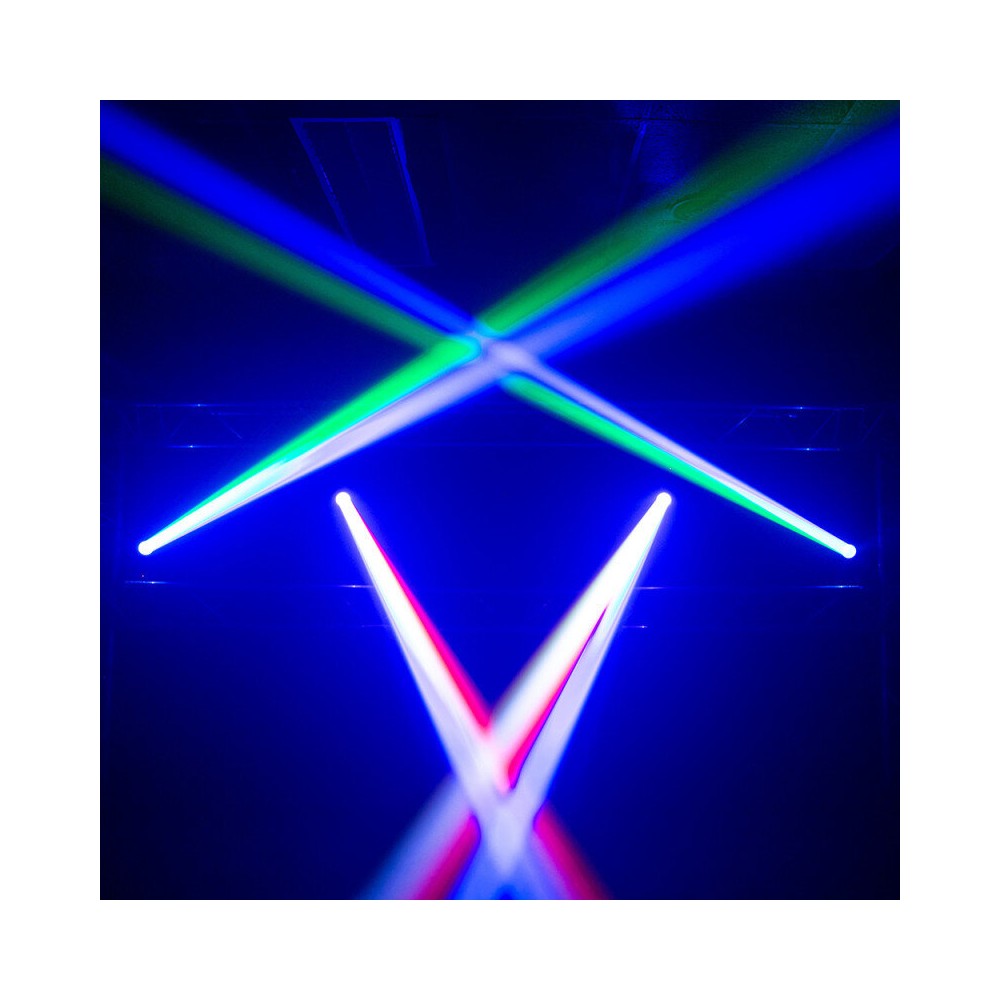 Cabeza móvil BoomTone DJ LED Beam con LED CREE RGBW 4 en 1 de 60 W