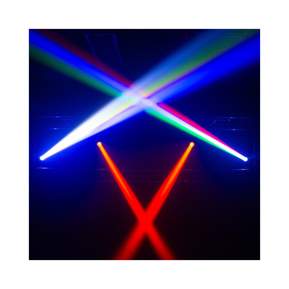 Cabeza móvil BoomTone DJ LED Beam con LED CREE RGBW 4 en 1 de 60 W
