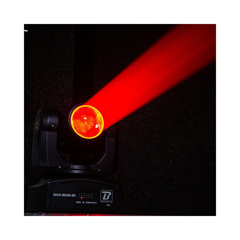 Cabeza móvil BoomTone DJ LED Beam con LED CREE RGBW 4 en 1 de 60 W