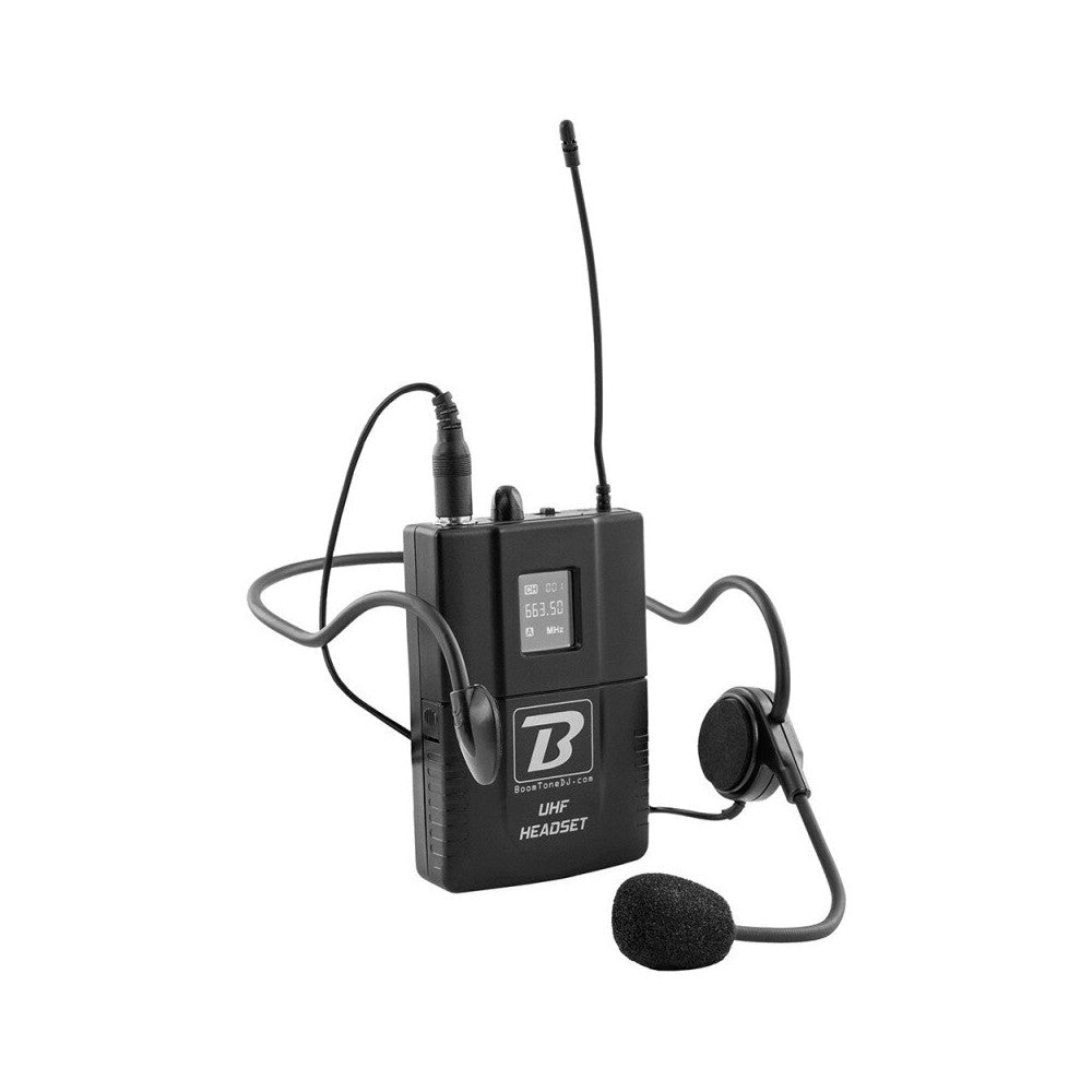 BoomTone DJ Cost-effective UHF headset microphone, compatible with the UHF BoomTone DJ SOLO and DUO systems, 663.5 MHz