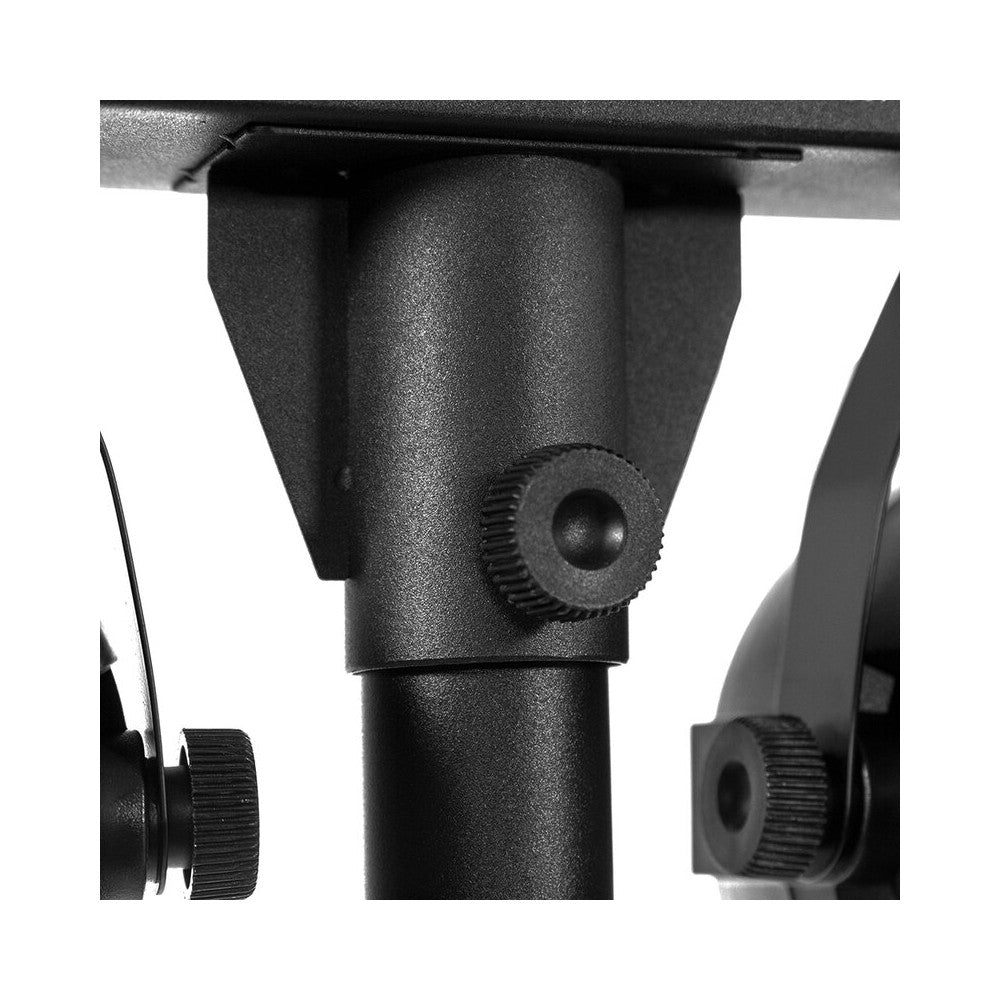 BoomTone DJ Stand lights with 4 projectors of 9 multicolored RGBW LEDs, 25° light beam angle, DMX, auto, remote control included