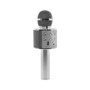 BoomTone DJ Karaoke microphone with built-in speaker equipped with Bluetooth receiver.