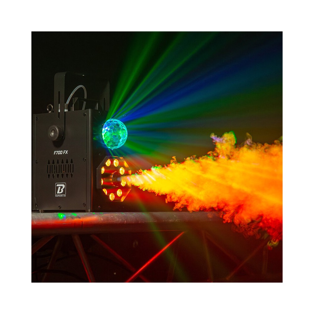 BoomTone DJ F700 FX Smoke Machine with RGBW Light System