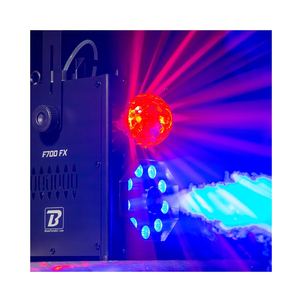 BoomTone DJ F700 FX Smoke Machine with RGBW Light System