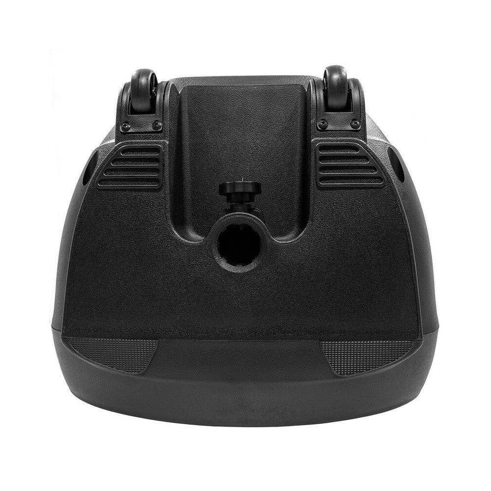 BoomTone DJ altavoz activo ABS de 2 vías y 450 W, woofer de 15", tweeter de 1", 1 entrada de micro, 1 entrada de línea y 1 salida de enlace, USB / SDHC