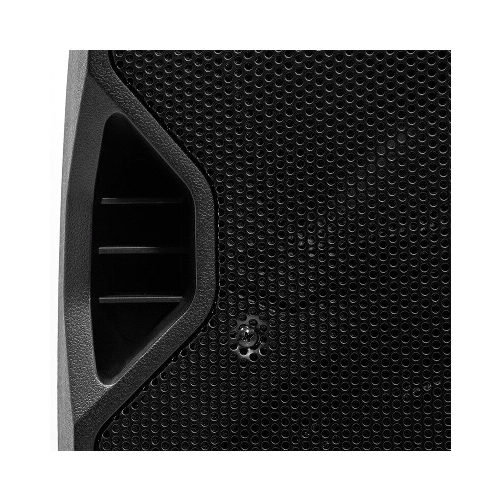 Bafle activo BoomTone DJ 400 W de 2 vías ABS, woofer de 12", tweeter de 1", 1 entrada de micrófono, 1 entrada de línea y 1 salida de enlace, USB / SDHC