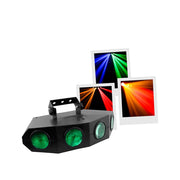 BoomTone DJ Multi-beam with 128 x 5 mm RGBA LED light set with 4 lenses, remote control
