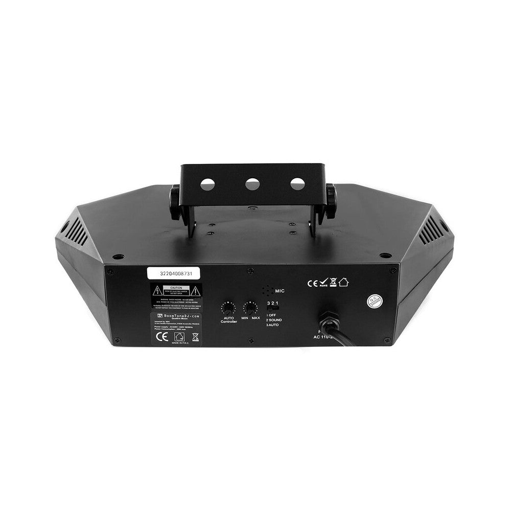 BoomTone DJ Multi-beam with 128 x 5 mm RGBA LED light set with 4 lenses, remote control