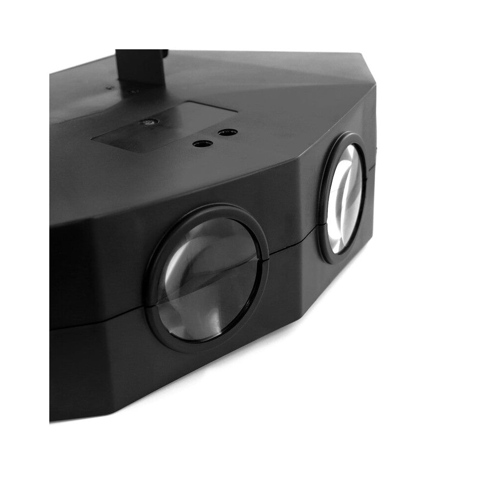 BoomTone DJ Multi-beam with 128 x 5 mm RGBA LED light set with 4 lenses, remote control