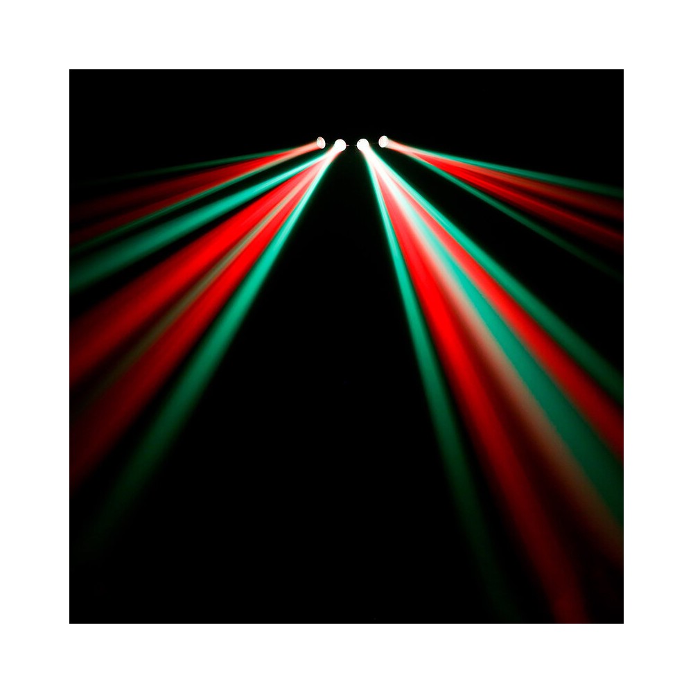 BoomTone DJ Multi-beam with 128 x 5 mm RGBA LED light set with 4 lenses, remote control