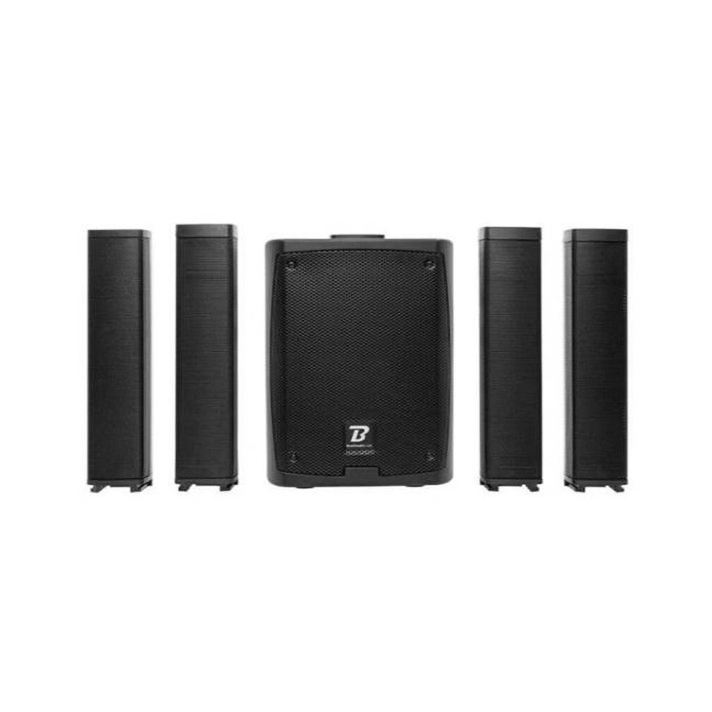Altavoz de columna activa portátil BoomTone DJ 400 W, 4 x 2,75" + subwoofer de 8"