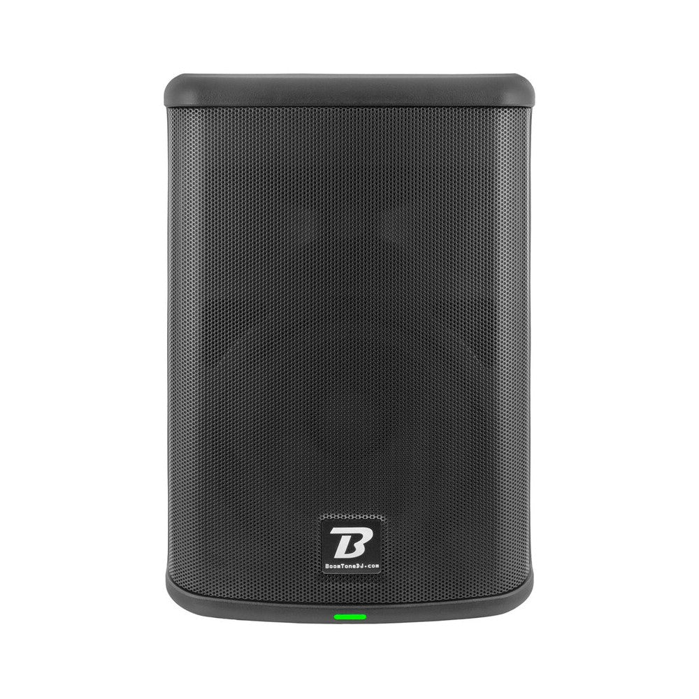 BoomTone DJ Portable 8" 2-way active loudspeaker with rechargeable battery, LF 65 W + HF 35 W, 2 x MIC / line / instrument input