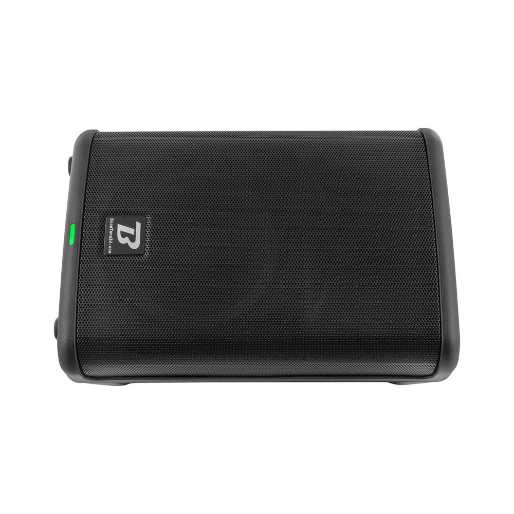 BoomTone DJ Altavoz activo portátil de 8" de 2 vías con batería recargable, LF 65 W + HF 35 W, 2 entradas de MIC / línea / instrumento