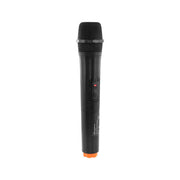 BoomTone DJ VHF handheld transmitter for TravelSound15-VHF portable loudspeaker, 2 AA batteries