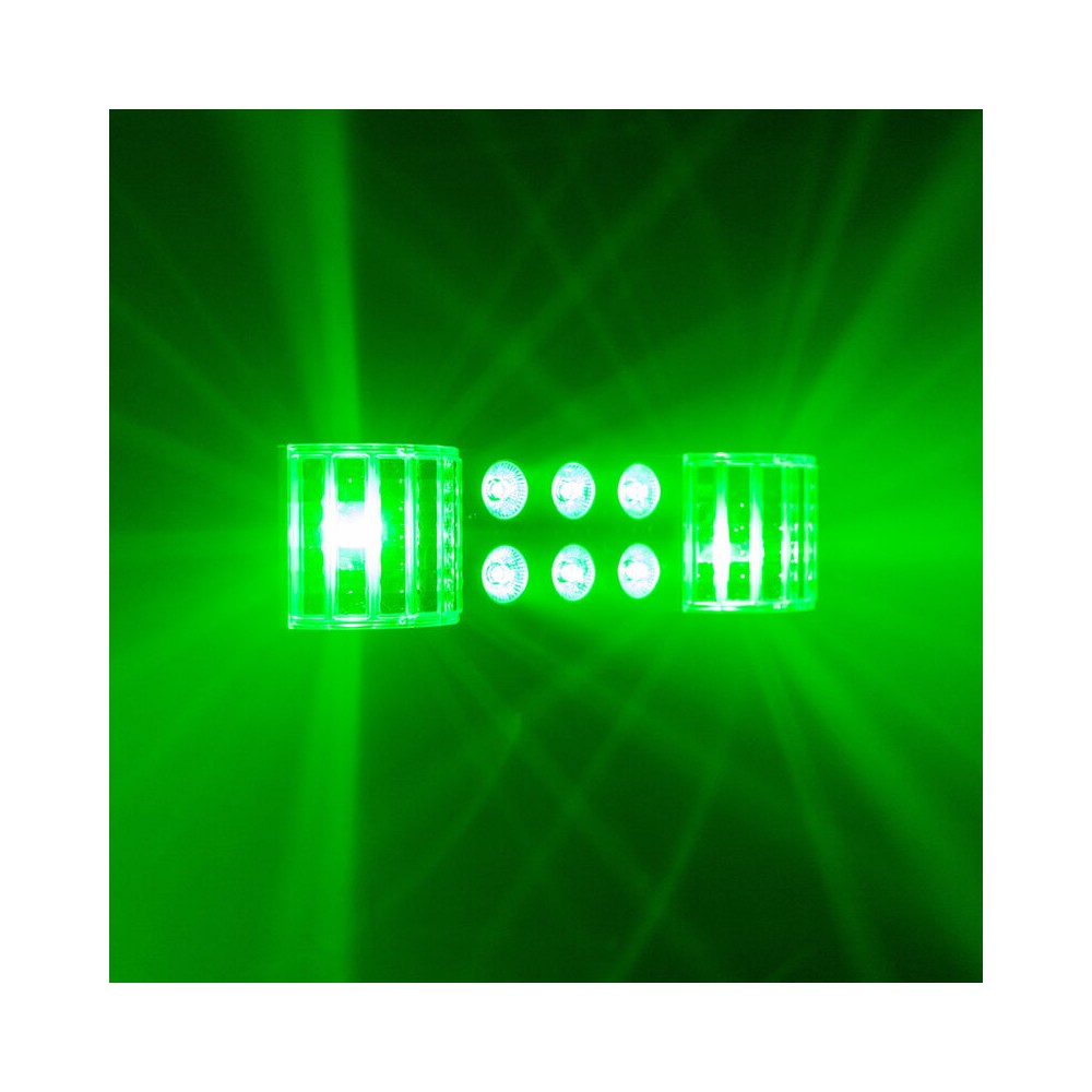 BoomTone DJ 3-in-1 light show with Derby, Wash and Strobe, remote control and adjustable tripod (50 - 150 cm)