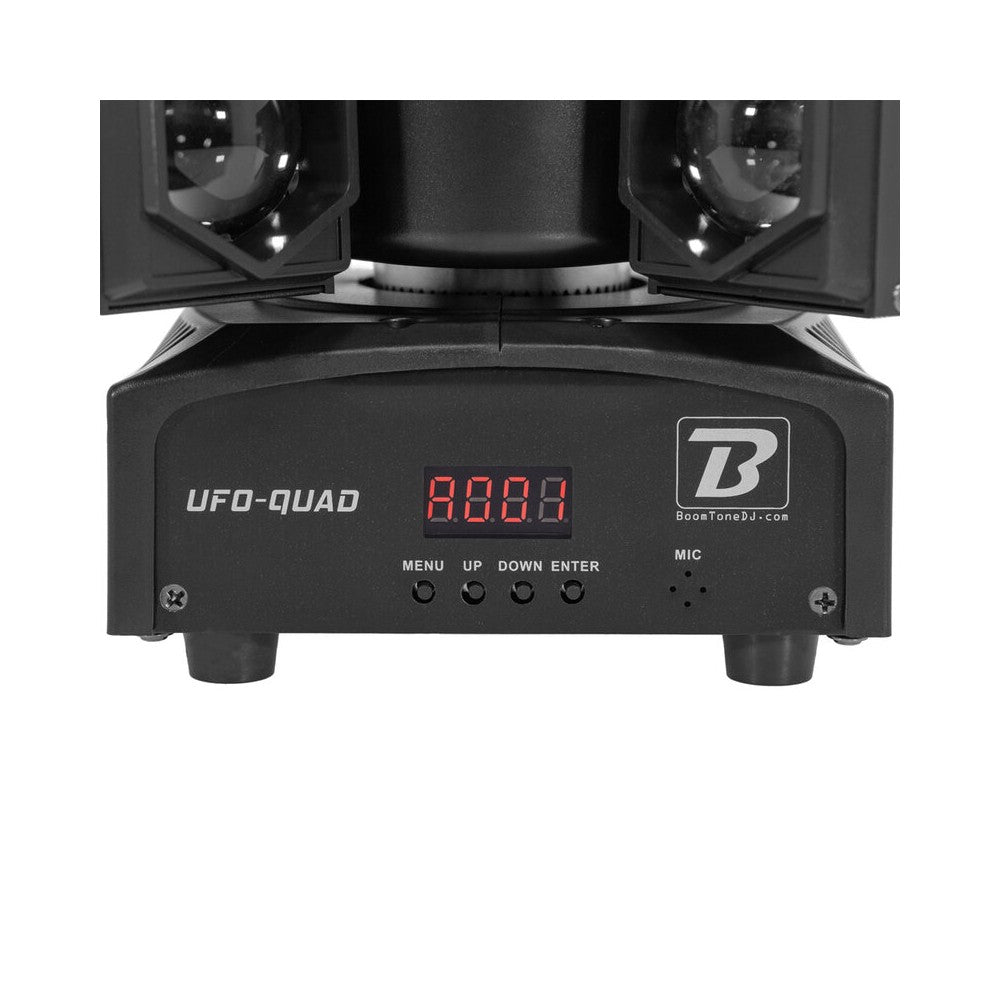 BoomTone DJ 4 LED effects light show: Beam, disco ball, Strobe and multipoint laser,  DMX, automatic and music detection mode