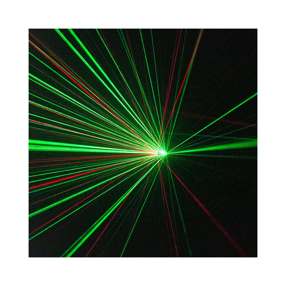 BoomTone DJ 4 LED effects light show: Beam, disco ball, Strobe and multipoint laser,  DMX, automatic and music detection mode