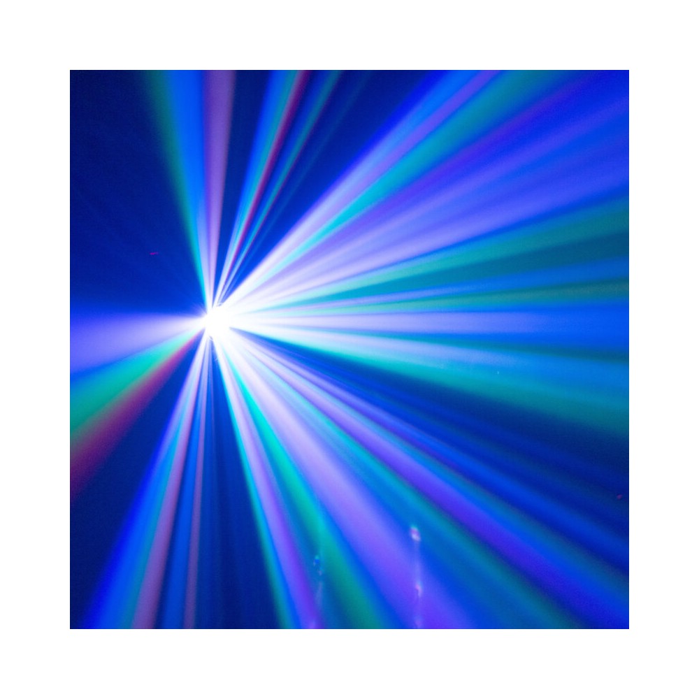 BoomTone DJ 4 LED effects light show: Beam, disco ball, Strobe and multipoint laser,  DMX, automatic and music detection mode