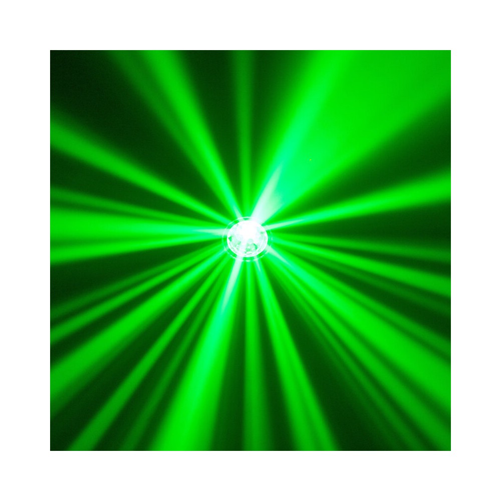 BoomTone DJ 4 LED effects light show: Beam, disco ball, Strobe and multipoint laser,  DMX, automatic and music detection mode