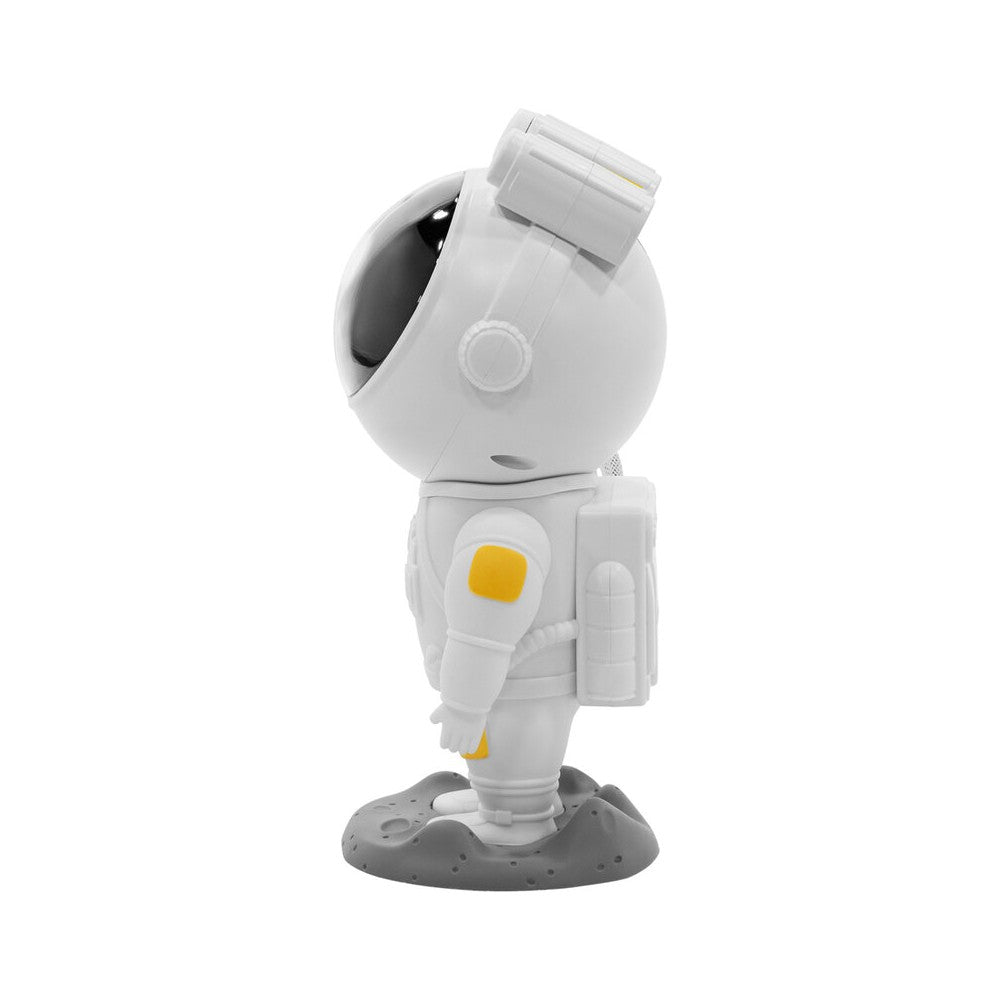 BoomTone DJ Playful astronaut-shaped night light that projects a moving nebula and green laser stars, lithium battery powered re