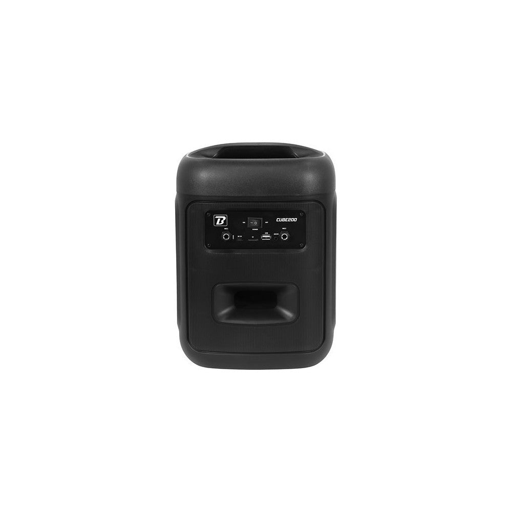 BoomTone DJ 200 W portable loudspeaker system with Bluetooth 5.0, USB / SD drive, light, rechargeable battery and USB-C charging