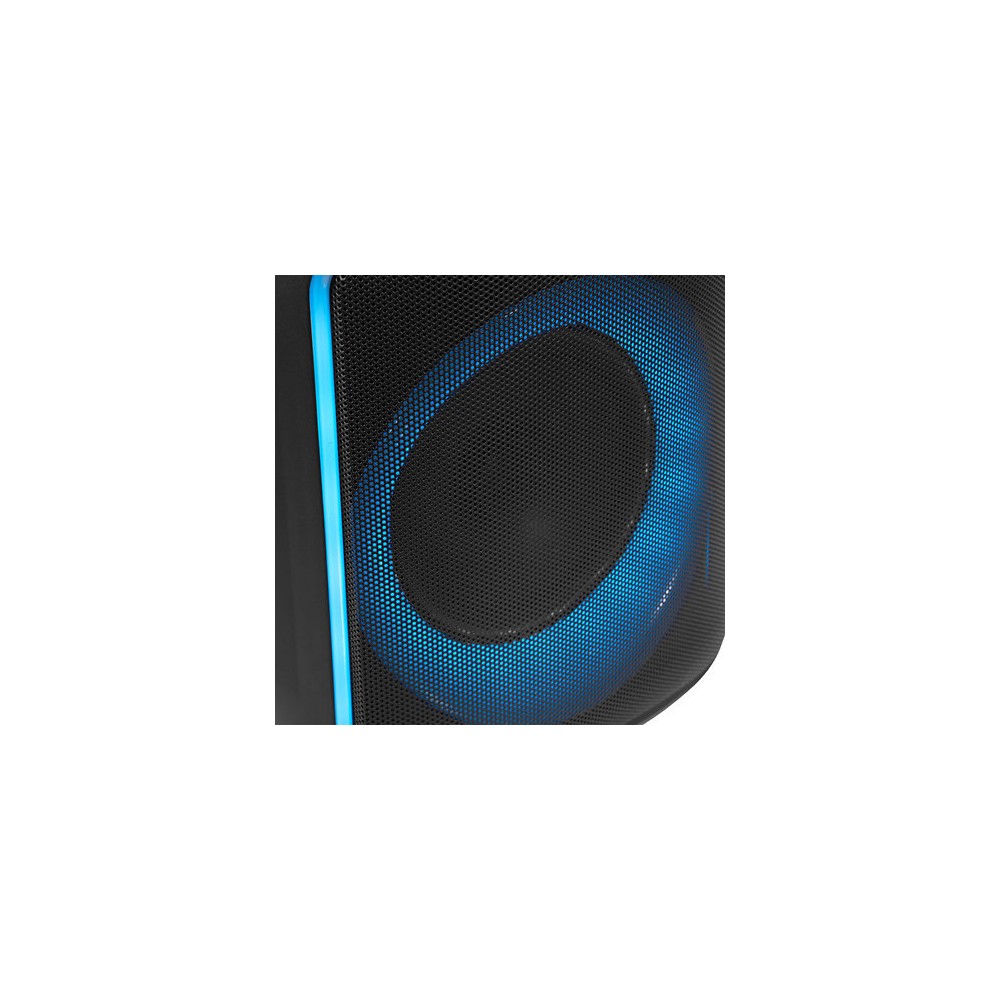 BoomTone DJ 200 W portable loudspeaker system with Bluetooth 5.0, USB / SD drive, light, rechargeable battery and USB-C charging