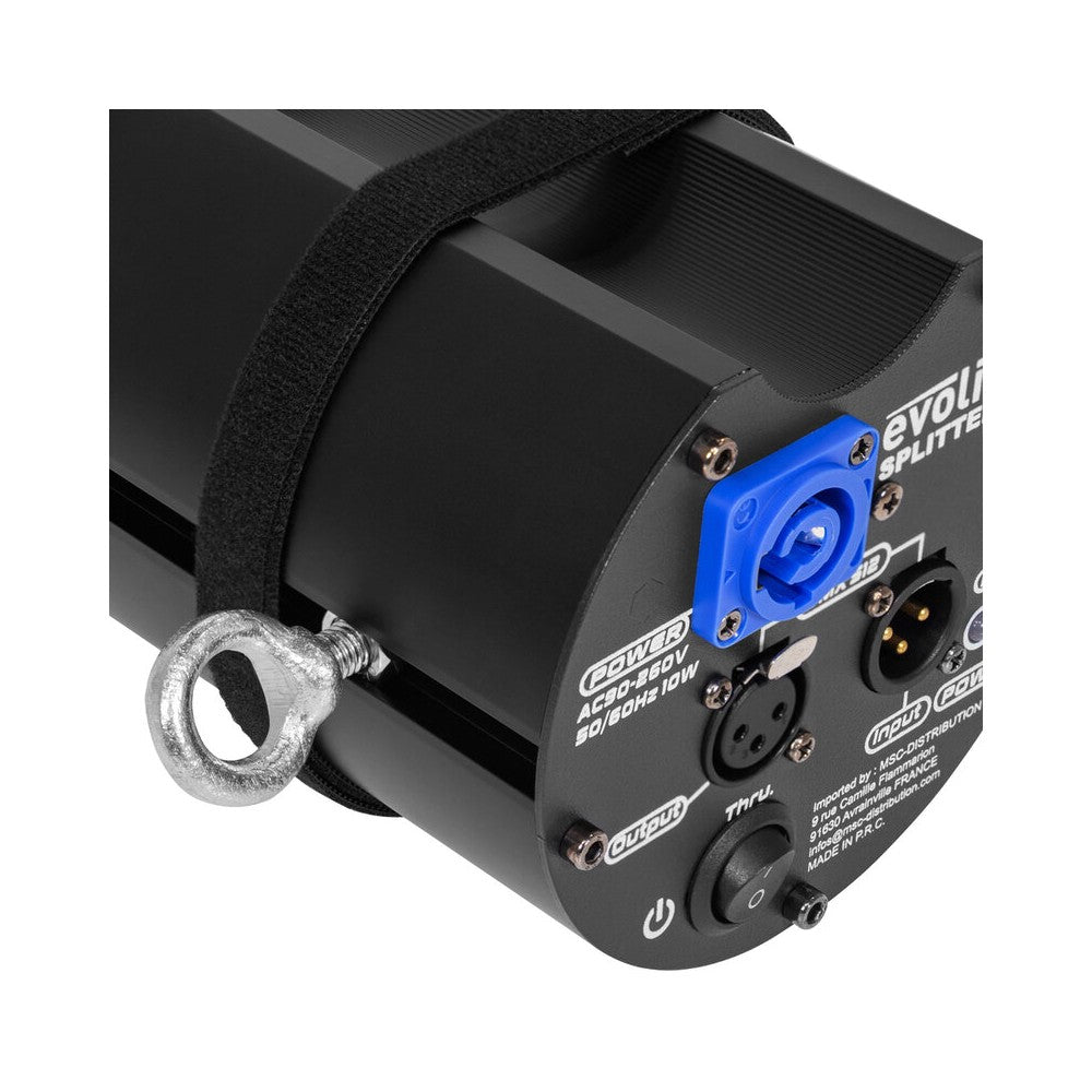 Splitter DMX Evolite 1  6, salidas aisladas, amplificador de señal