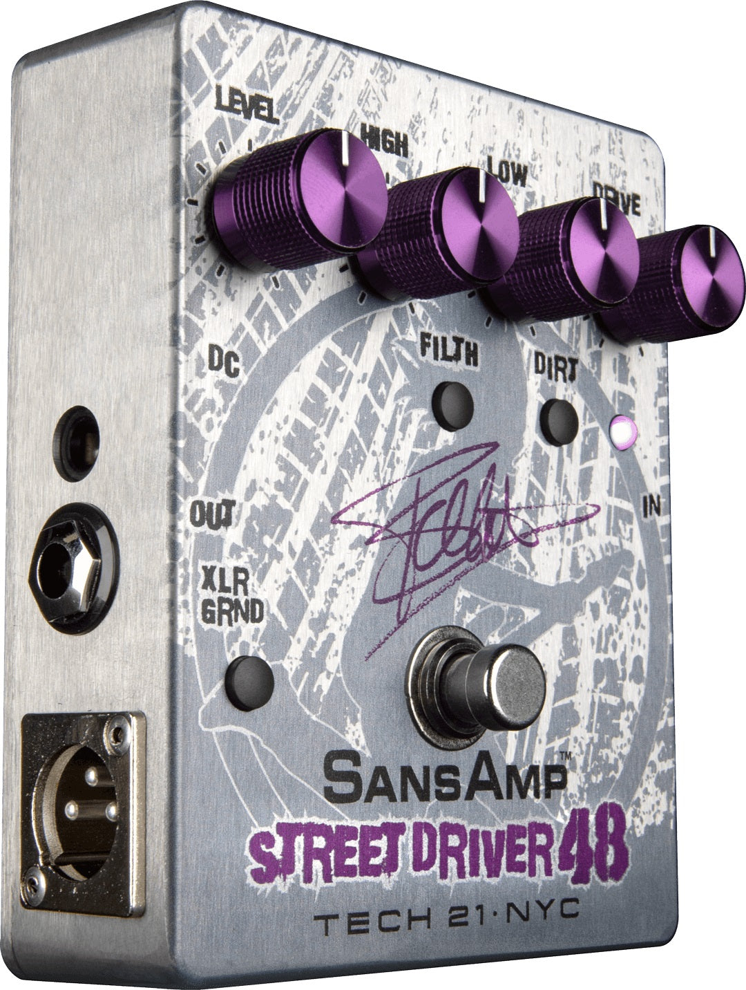 Tech21 FB48 SANSAMP STREET DRIVER - Preamplificatore a pedale signature Frank Bello