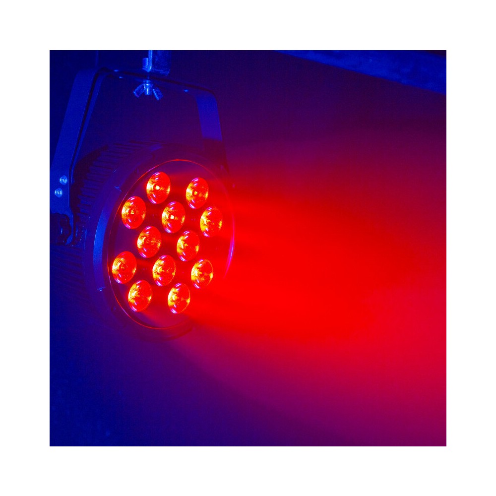 Mac Mah 12 x 12 W 6-in-1 RGBWA-UV, high brightness flat PAR LED projector