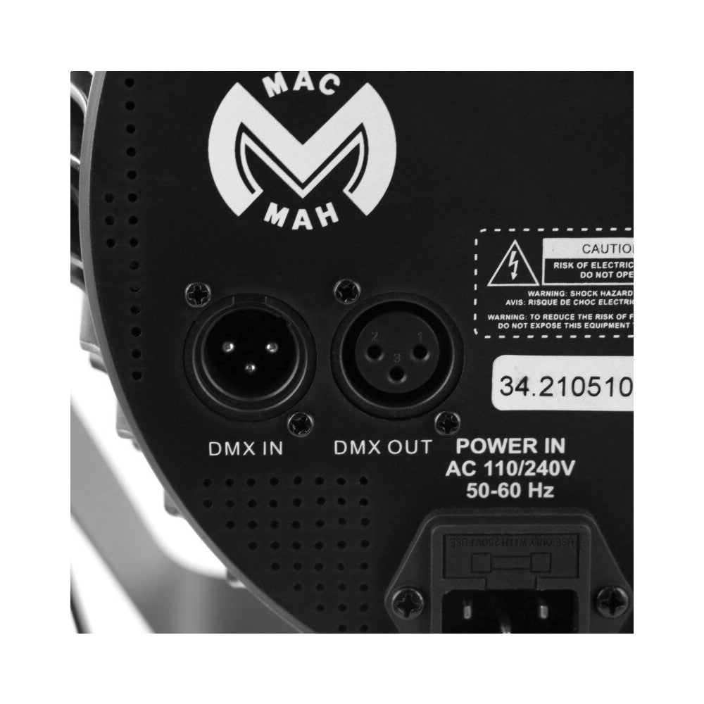 Mac Mah 12 x 12 W 6-in-1 RGBWA-UV, high brightness flat PAR LED projector