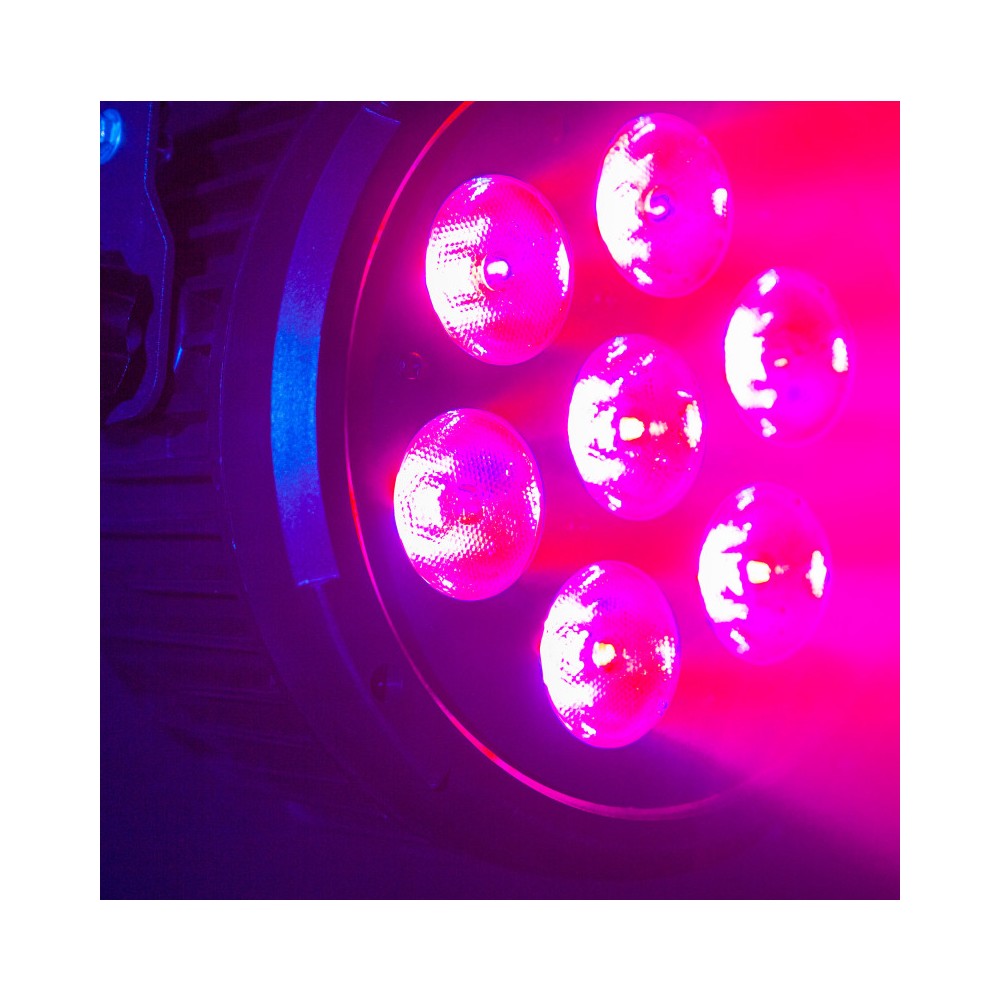 Mac Mah 7 x 12 W 6-in-1 RGBWA-UV, high brightness flat LED projector