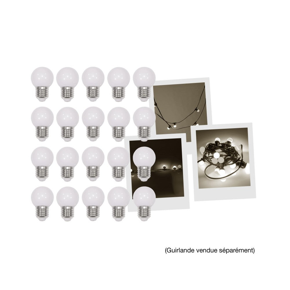 Mac Mah Pack of 20 warm white 1.5 W LED bulbs