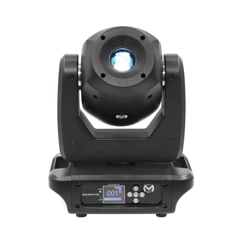 Mac Mah Set of two MACSPOT 100-FC moving heads delivered in a flight case on wheels