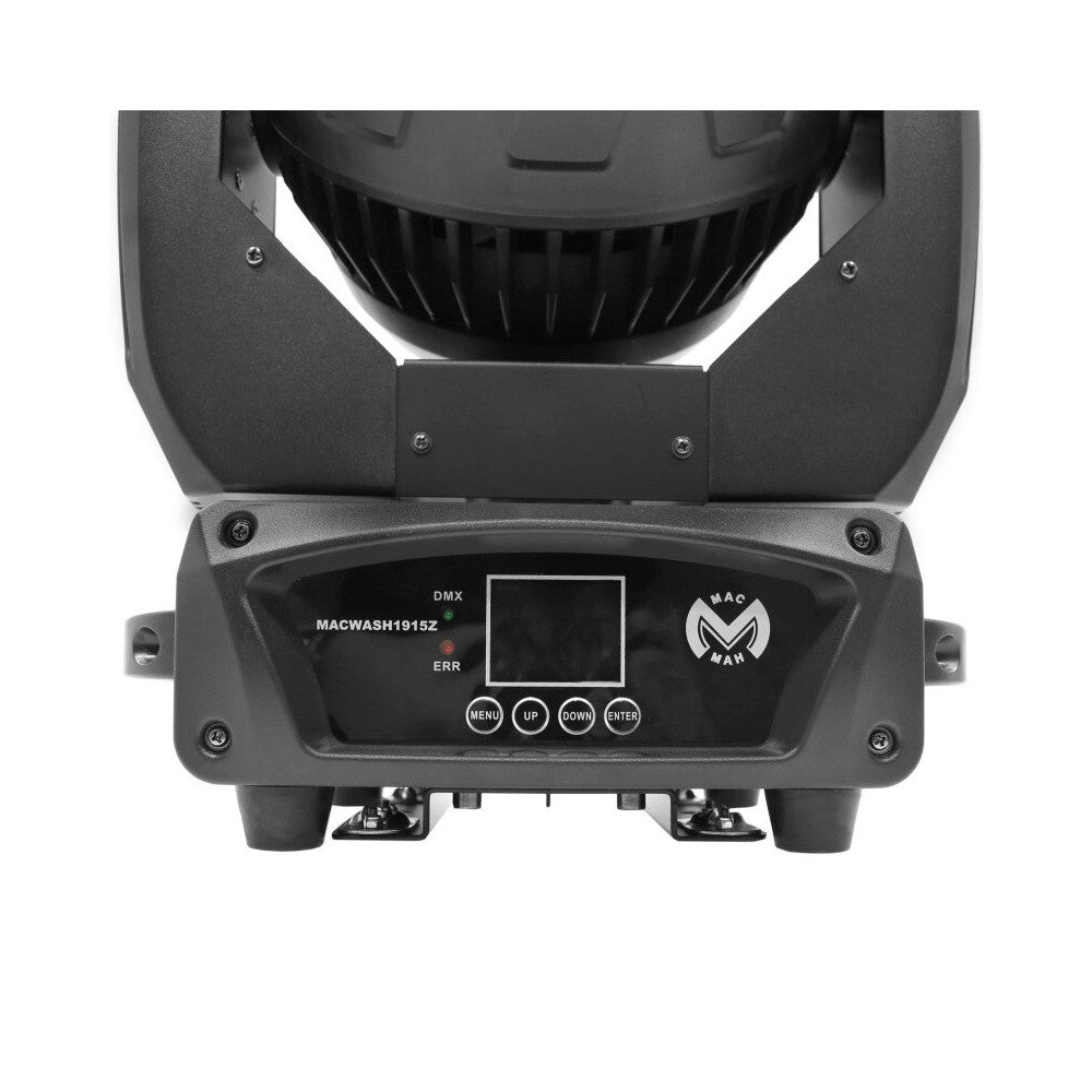 Cabeza móvil Mac Mah 19 x 15 W RGBW LED Wash con control LED circular de 3 zonas, ángulo de zoom de 6 a 50°