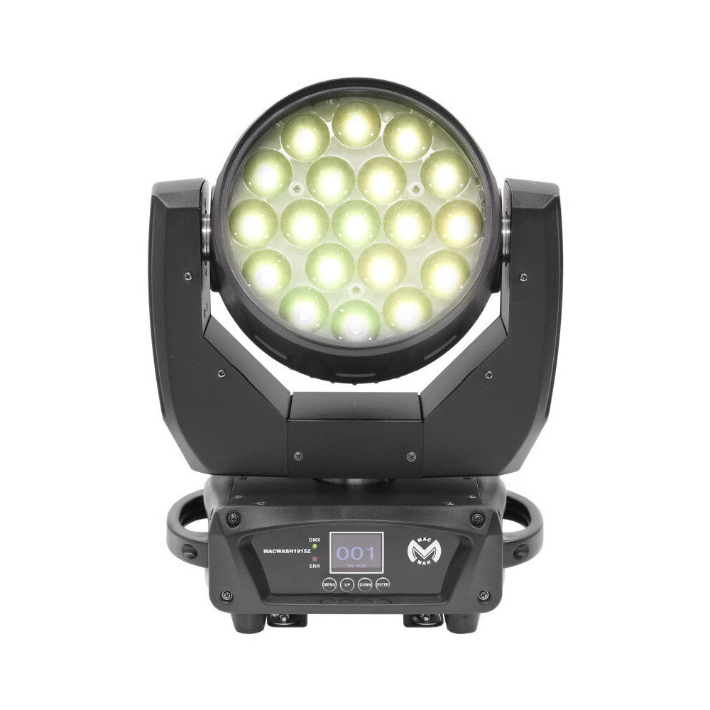 Mac Mah Pack consisting of 2 x MACWASH1915Z RGBW LED Wash moving heads with motorized zoom, delivered in flight case