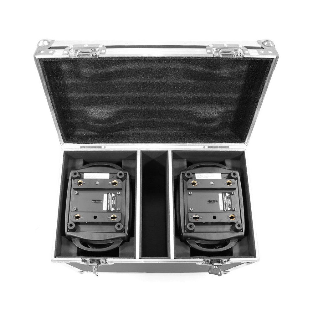 Mac Mah Pack consisting of 2 x MACWASH1915Z RGBW LED Wash moving heads with motorized zoom, delivered in flight case