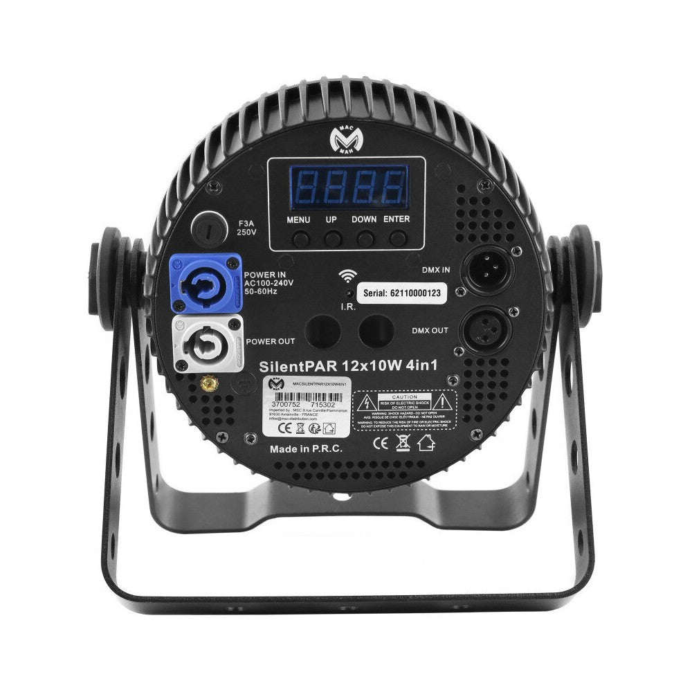 Mac Mah 4-in-1 RGBW LED PAR projector with 12 single 10 W LEDs