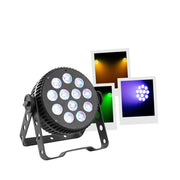 Mac Mah 6-in-1 RGBWA / UV LED Par projector with 12 single 10 W LEDs, IR remote control included