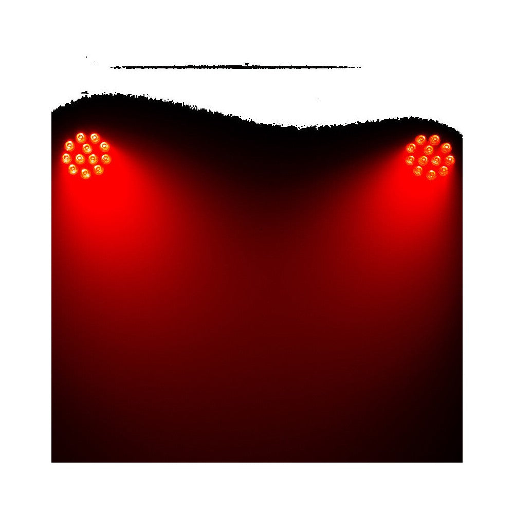Mac Mah 6-in-1 RGBWA / UV LED Par projector with 12 single 10 W LEDs, IR remote control included