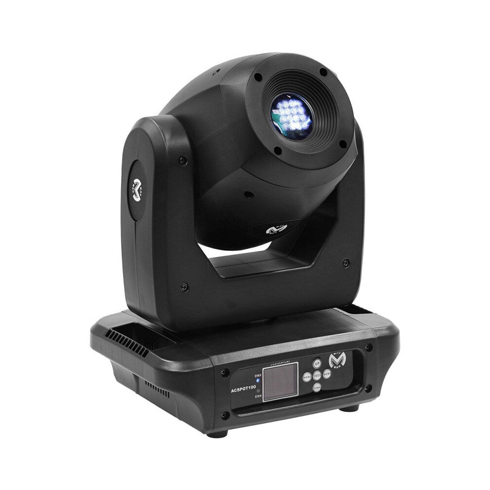 Cabeza móvil LED Mac Mah Compact 100 W con colores vibrantes, Gobos giratorios, enfoque motorizado, DMX, automático, sonido, Maestro/Esclavo