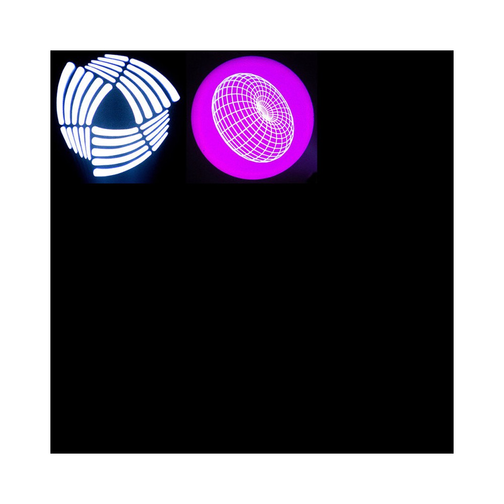 Mac Mah Compact 100 W LED moving head light with vibrant colors, rotating Gobos, motorized focus, DMX, auto, sound, Master/Slave