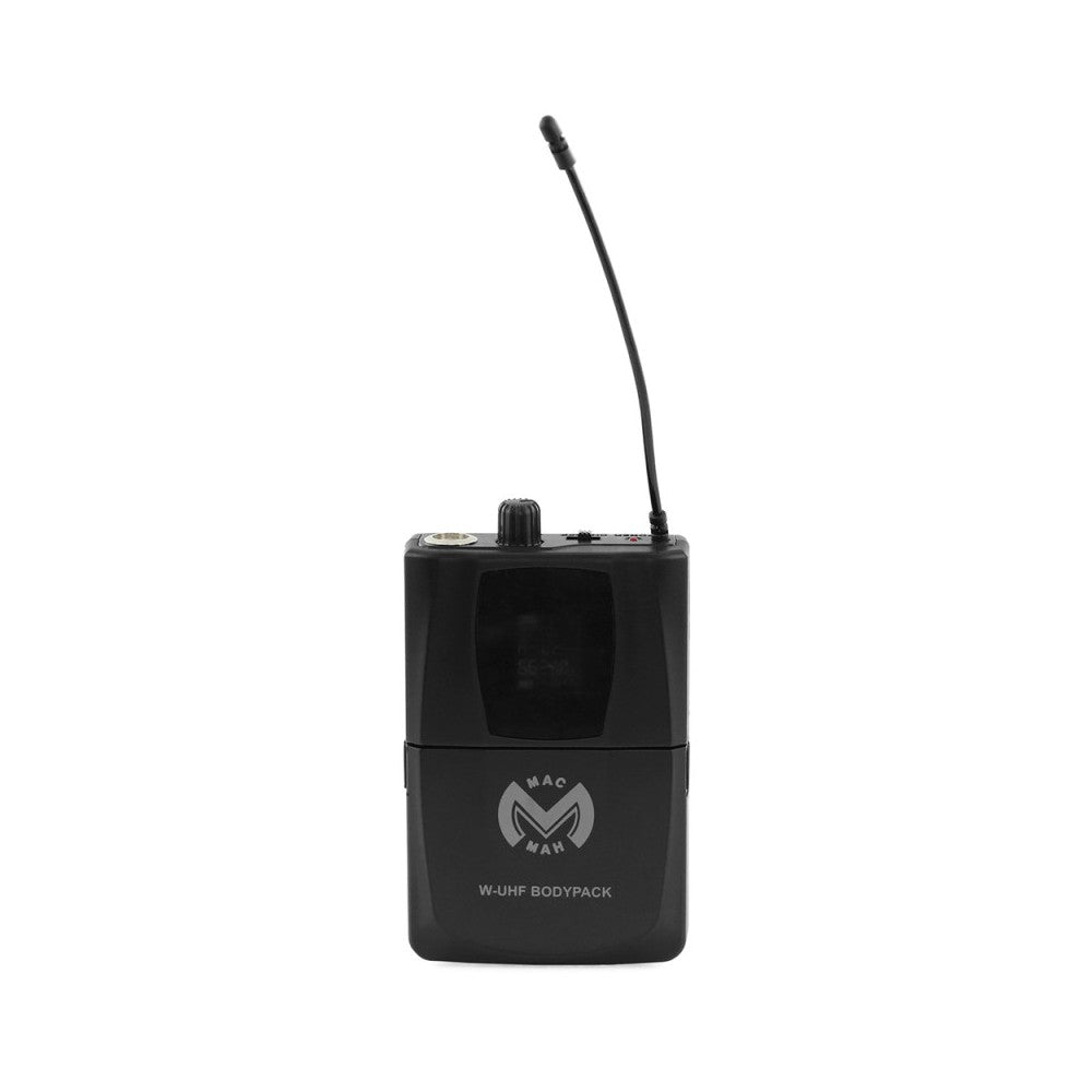 Mac Mah Headworn microphone and belt bodypack transmitter for Mac Mah W-UHF 100/200 M, 660 - 690 MHz